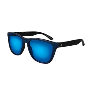 Sølvkroken Solbriller Gløtt Havplast Matte Black/Blue Carbon