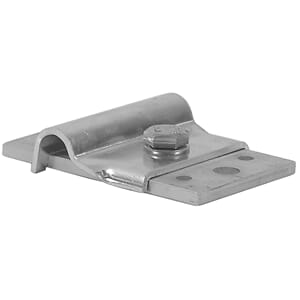 Vabeinplate med klemme