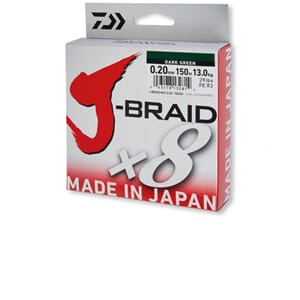 Daiwa J-braid X8 Dark Green 150m