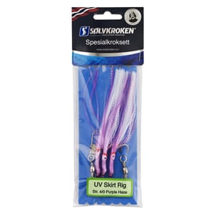 Sølvkroken Spesialkroksett UV Skirt Rig PH