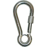 Beltekrok rustfri ASI 316 m/øye og skrusikring