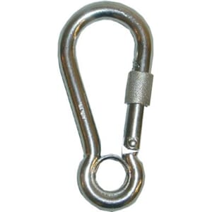 Beltekrok rustfri ASI 316 m/øye og skrusikring