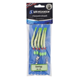 Sølvkroken Harpekroksett Seirigg 4/0